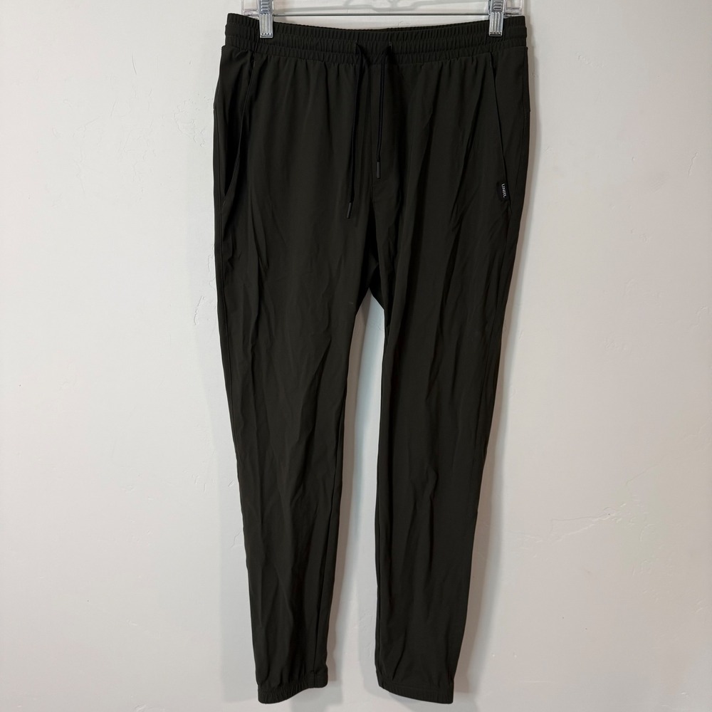 UNRL Mens Performance Jogger Pants Small Dark Olive Green Excellent Stretch